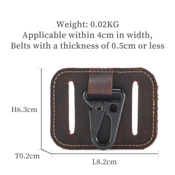 Belt Key Holder, Vintage Keychain Organizer, Accessories, Classic Travel & Commuter Essentials, Full Grain Leather, Handmade