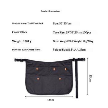 5-Pocket Waterproof Professional Cleaning Apron. Made for Pro Cleaners. Like a Cleaning Caddy Around Your Waist（only bag）