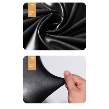 Massage Table Cover PU Spa Bed Covers, Lash Bed Protective Cover Fitted, Esthetician Accessories, Waterproof & Oilproof & Reusable & Elastic (Black)Only bed cover