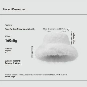 Women's Fuzzy Wide Brim Faux Fur Bucket Hat Winter Warmer Fisherman Cap,Fisherman Plush Warm Hats Cute Fuzzy Bucket Hat for Women (pink)