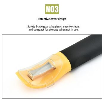 2 pack Corn Peeler, Corn Stripper Knife, Kitchen Corn Cob Remover Serrated Vertical Blade Remover（yellow）