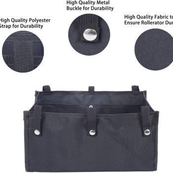 2 pack Large Rollator Walker Basket, Under Seat Rollator Bag, Walker Basket for Four Wheel Rollator, Reusable Basket Carry Insert for Women Men Seniors