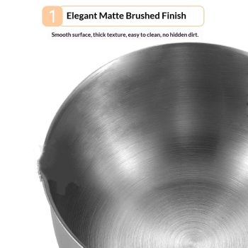 1PCS 2Cup (480ml, 16oz) Single Measuring Cup, Stainless Steel Measure Scoop, Metric and US Measurement, Dishwasher Safe