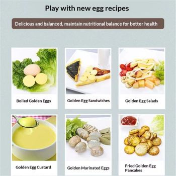 Egg Scrambler Shaker, Egg Spinner for Boiled Golden Eggs, Hand Crank Manual Egg Yolk White Mixer with Pulling Rope，Whisk Hand Powered Golden Egg Mak