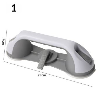 Shower Grab Bar Suction Cup 11 inch, Grab Bars for Bathtubs, Bathroom Safety Grip Shower Handle for Elderly and Seniors, Bath Handrails Removable & Reusable Waterproof, No Drilling