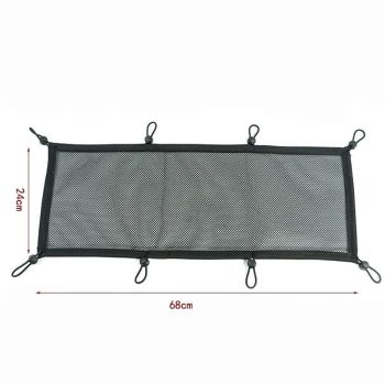 Under Desk Cable Management Net – Flexible Wire Organizer – Elastic Mesh Kit for Standing & Office Desks – Adhesive Positioning and Screw Lock Black