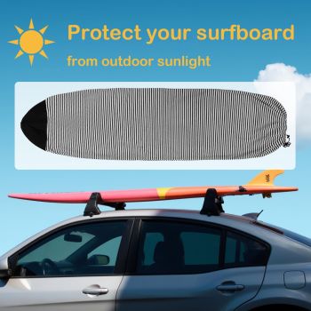 Surfboard Sock Cover - Light Protective Bag for your Surf Board, for Surfing Board, Protective Stretchy Surf Bag Sock Sleeve