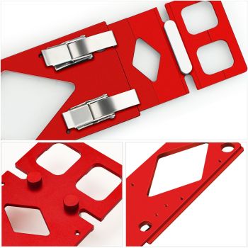 Track Saw Square Guide for Guide Rail, 90 Degree Right Angle Guide with Edge Support,Compact Circular Saw Accessory for Parallel Guide System