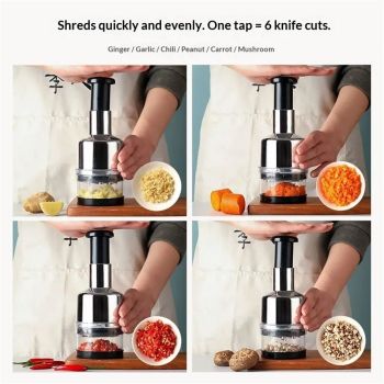 Onion Chopper, Hand Vegetable Chopper, Onion Press Chopper, Stainless Steel Manual Food Chopper, For Kitchen