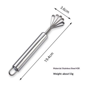 Stainless Steel Coconut Opener Set of 3, Tool Kit for Opening Fresh Coconuts, for Kitchens,Picnics and Beach Vacations