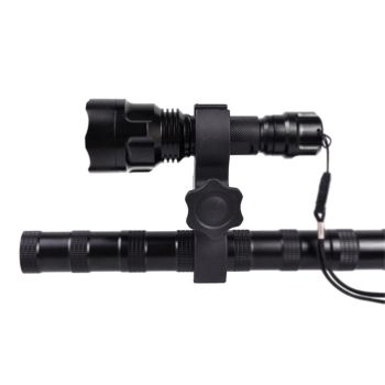 2 pack Universal Quick Release Gun Scope Sight Flashlight Torch Clip Holder Clamp Mount Fits Multiple Scope Size（Excluding flashlight）