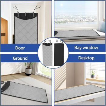 Over The Door Clothes Steamer Pad,45 ×19 inch Heat-resistant Over The Door Press Steam Pad,Vertical Hanging Over Door Clothes Steamer Pad for Clothes Steaming