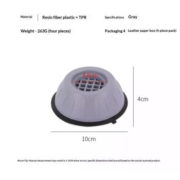 Set of 8 Noise Cancelling & Non-Slip Anti Vibration plastic Foot Pads Washing Machine Stopper, Support Dampers Stand Accessories