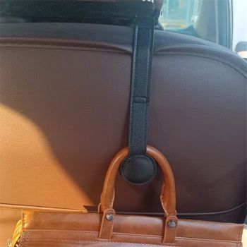 2 pack Cowboy Hat Holder for Truck, Magnetic Hat Clip Leather Hat Rack for Car, Headrest Hat Hanger Vehicle Hat Organizer Accessories