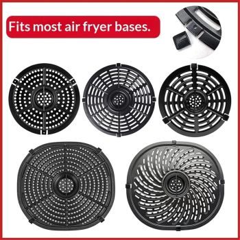 10 PCS Air Fryer Rubber Bumpers, Premium Air Fryer Silicone Rubber Feet Sides Parts Stops Stoppers Tabs Tips Legs Attachments for Air Fryer