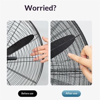 20 Inch Fan Cover, 2 PACK 20" Pedestal Fan Dust Cover for Kids Children Finger Protection,Fan Mesh Cover for 20 in Stand Up Round Fan for Home Office Shop Playground,Washable (Fan Not Included)