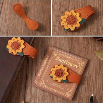 4 PCS Vintage Magnetic Leather Bookmark, Leather Magnetic Bookmarks for Women, Magnetic PU Bookmarks Clip Book Accessories