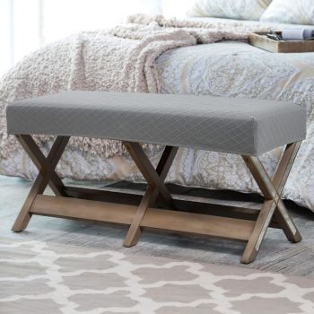 Bench Cover Waterproof Bench Covers Slipcover Rectangle Stretch Bench Covers for Dining Room Kitchen Washable Bench Slipcover Protector (Bench Cover,Beige)
