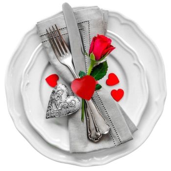 8 pack Valentine's Wedding Napkin Rings - Red Heart Set of 8, Dining Table Decoration, for Wedding Valentine's Day Birthday Party Table Decor Rings