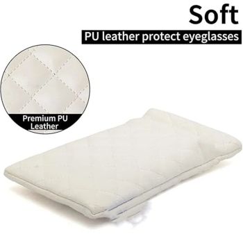 2 pack Glasses Case Double Eyeglasses Pouch Microfiber Soft Sunglasses Case, Portable Glasses Case Soft Pouch Reading Glasses Pouch for Women (only bags)