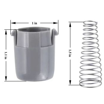 2 pack Washer Magnetic Door Plunger Replacement Part - washer parts, Washer Magnetic Door Plunger and Spring, Washing Machine Parts Fits