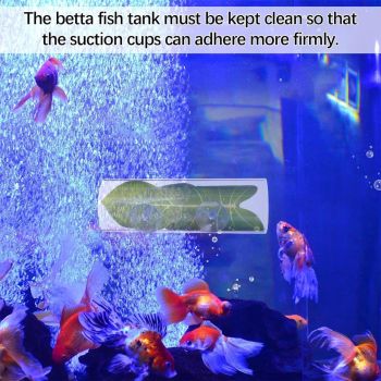 2 Pack Betta Fish Acrylic Tube Tunnel,Betta Fish Leaf Pad Simulating The Natural Habitat for Betta Spawning Grounds Breeding Resting Bed，Fish Shelter Hideaway