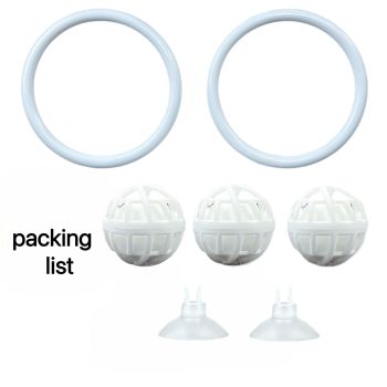2 set Enrichment Toys with Filter Ball set, Turtle Water Cleaner Ball, Aquarium Feeding Ring with Balls, Betta Fish Toy, Aquatic Turtle Enrichment Toy, Tortoise Supplies (729mm)