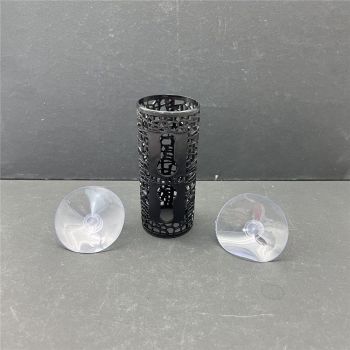 2 pack Betta Fish Toys, Black Betta Fish Tunnel Hammock, Safe Aquarium Decor for Smallfish Shrimp, Bettas Tank Accessories with Suction Cups Perfect for Hideout and Play Area