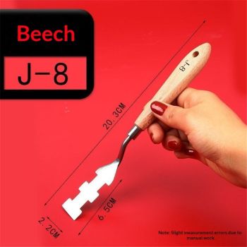 Paint Knife Set - 10pcs Stainless Steel Spatula Palette Knife Painting Tools Knives Wood Handle with Different Shapes and Sizes for Oil Painting, Acrylic Mixing