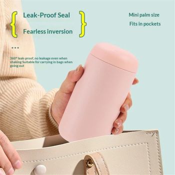 Vessel Lined Travel Tumbler w/Splash Guard and Leak-Proof Lid  for Lunch Box Bag Coffee, Pink (14oz/400ml)