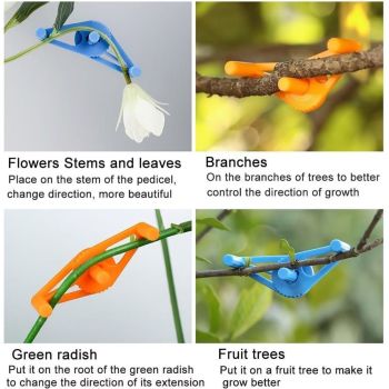 50 Pcs Plant Stem Trainer Low Stress Training Clips Stem Bender Clips for Climbing Adjustable Bud Clips Plant Bender Plant Training Clips Plant Root Bender for Gardening（blue）