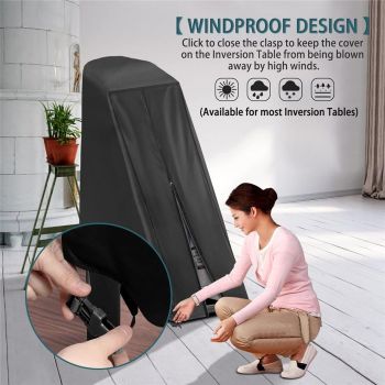 Inversion Table Cover - Dustproof and Waterproof Inversion Equipment Protection Covers (47" L X 28.3" W X 63" H) - Keep Your Inversion Table Safe from Dirt and Scratches（Only cover）