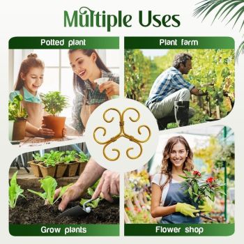 4 pack Plant Support Durable Stabilizer Grapple Holder,Plant Accessories Stable Plant Stem Support Stakes for Outdoor & Indoor Growing Climbing Plant Care Thriving Growth