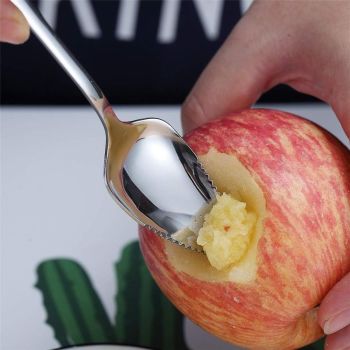 6 pack Grapefruit Serrated Knife Spoons : Stainless Steel Spoons Serrated Grapefruit Utensils Tools for Citrus Fruits Kiwi Lemon Desserts Salads