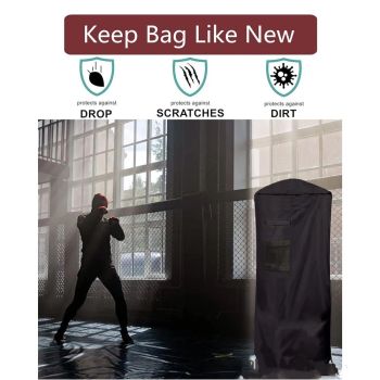 Freestanding Punching Bag Protective Cover, Adjustable Thickened Heavy Duty, Waterproof for Outdoor Boxing（Only protective cover）