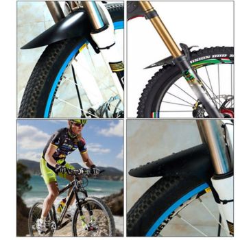 FENDER BLACK WITH STEALTH, Front and Rear Compatible Bicycle Mudguard, Plus Size and Fat Bike Wheel Sizes(26.5*22CM)