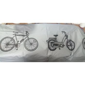 2 pack UV protector cover dustproof Bike Rain Dust Cover Waterproof Outdoor Gray For Bike Bicycle Cycling（Only rain cover）