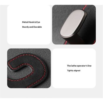 Car Seat Headrest Hooks - 2 Pack Universal Car Purse Hook, Car Bag Purse Holder with Double Hooks for Handbags, Grocery Bags, Bottles, Phones