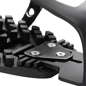 1 pairs Bike Bicycle Toe Clips Cage ONLY - Convert Pedals to Dual Function Pedals - Ride with Sneakers - black