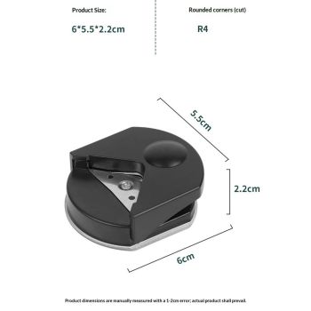 4Pcs Paper Corner Rounder - R4 Corner Cutter Punch Tool, Laminated Cards, Cardstock, Scrapbooking,Photo Card Making, Paper Cutting DIY Crafts Puncher for Office, School（green）