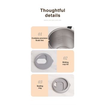Self- Stirring mug 13.4oz - Digital Temp Display, Touch Switch, 20s Auto Shutoff, Fast Charging, Christmas Gift for Family & Friends