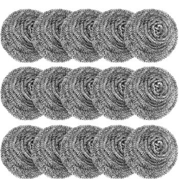 40 Pack Stainless Steel Scourers Metal Wire Cleaning Balls Heavy Duty Rust Resistant Non Scratch Pot Pan Cleaner Kitchen Washing Gadget