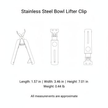 Stainless Steel Dish Lifter Tongs for Hot Plates and Bowls, Kitchen Tool for Microwave Steamer Oven (1 PC)