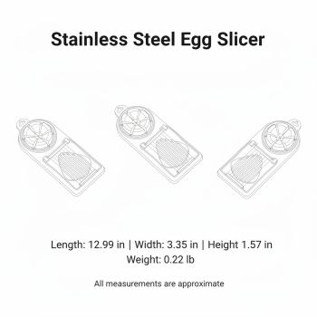 White Generic 1pcs Egg Slicer Vertical Cut Cutter Flower Type 2In1 Boiled Egg Slicer