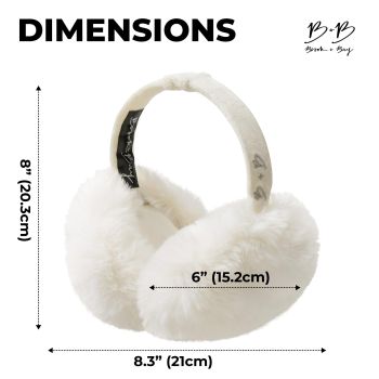 Pink fluffy Plush Winter Ear Muffs for Women, Foldable Soft Ear Warmers Windproof Thermal Earmuffs for Cold Weather Outdoor Daily Wear