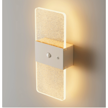 Rechargeable Motion Sensor Night Light, Wall Mounted LED Lamp with Magnetic Base, 3 Color Temperatures, 12 Hour Always-On Mode, 60 Day Sensing Mode, No Wiring Required (White Rectangle)