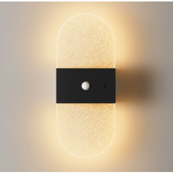 Rechargeable Motion Sensor Night Light, Wall Mounted LED Lamp with Magnetic Base, 3 Color Temperatures, 12 Hour Always-On Mode, 60 Day Sensing Mode, No Wiring Required (Black Oval)Rechargeable Motion Sensor Night Light, Wall Mounted LED Lamp with Magnetic