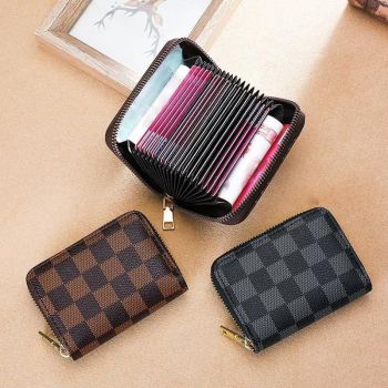 Blue Anti-Magnetic Card Wallet, Creative Multi-Slot Large Capacity Card Holder for Bank Cards, ID, Driver Licence & Business Cards