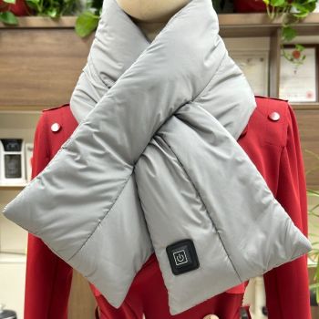 Rechargeable Thickened Heated Scarf Black