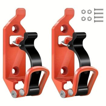 8 Pcs Fixed Hanging Latch Black